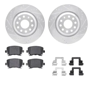 R1 Concepts WGWH1-74083 E- Line Series Rotor - D/S - Silver W/ Ceramic Pads & Hdw